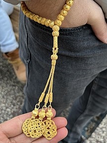 Aşk Düğümü Altın Kaplama Gümüş Kazaziye Tesbih