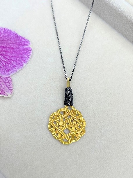 Aşk Düğümü Kazaziye Gümüş Kolye