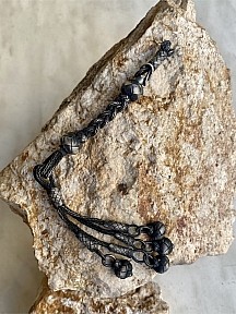 Çakırbey Oksitli Gümüş Kazaziye Tesbih Püskülü