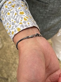 Gemici Düğümü Gümüş Kazaziye Bileklik