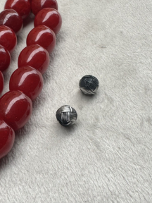 Gümüş Kazaziye Örme Küçük Top 6x7mm 
