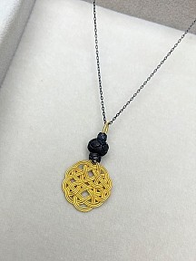 Gümüş Kazaziye Aşk Düğümü Kolye Küpe Set - Set010 Hediyelik Özel Koleksiyon