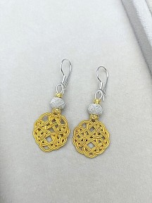Gümüş Kazaziye Aşk Düğümü Kolye Küpe Set - Set010 Hediyelik Özel Koleksiyon