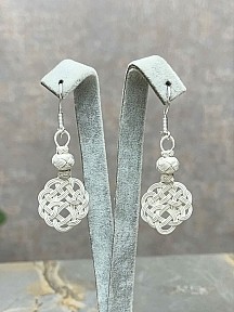 Gümüş Kazaziye Aşk Düğümü Kolye Küpe Set - Set010 Hediyelik Özel Koleksiyon