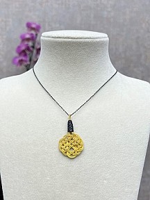 Gümüş Kazaziye Aşk Düğümü Kolye Küpe Set - Set03