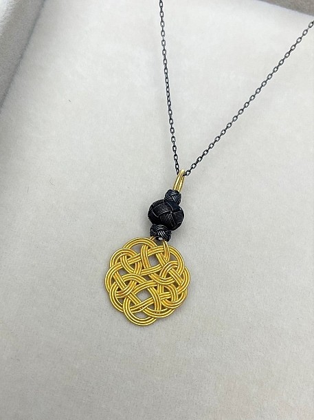 Gümüş Kazaziye Aşk Düğümü Kolye