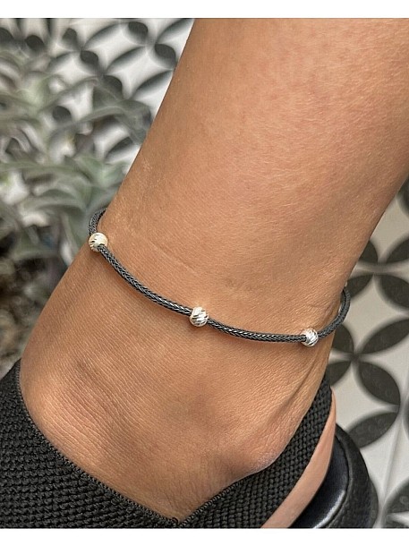 Gümüş Kazaziye Dorika Detaylı Halhal