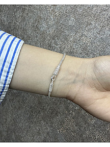 Gümüş Kazaziye Gümüş Dorika Boncuklu Bileklik