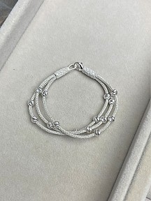 Gümüş Kazaziye Gümüş Rengi Dorika Üçlü Set- Kolye, Küpe Ve Bileklik