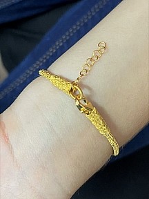 Gümüş Kazaziye Nazar Boncuklu Altın Kaplama Çocuk Bebek Bilekliği