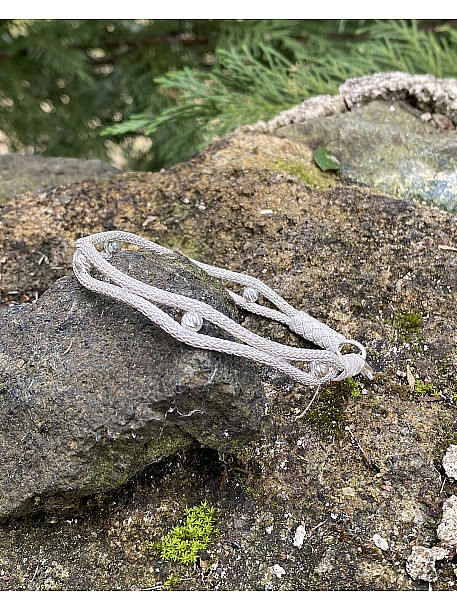 Gümüş Kazaziye Tasarım Bileklik Rose Gümüş Dorika Boncuk Detaylı