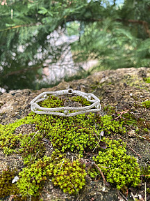 Gümüş Kazaziye Tasarım Bileklik Rose Gümüş Dorika Boncuk Detaylı