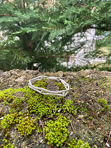 Gümüş Kazaziye Tasarım Bileklik Rose Gümüş Dorika Boncuk Detaylı