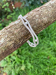 Gümüş Kazaziye Tasarım Bileklik Rose Gümüş Dorika Boncuk Detaylı