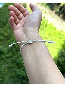 Kelt Düğümü Gümüş Bileklik Asansörlü Model