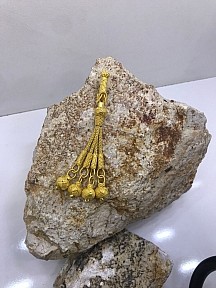 Klasik Kazaziye Dörtlü Tesbih Püskülü Gold
