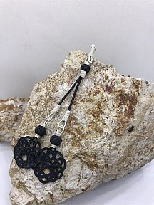 Oksitli Gümüş Kombin Aşk Düğümü Ikili Püskül