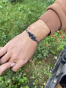 Sonsuzluk Oksitli Gümüş Kazaziye Bileklik