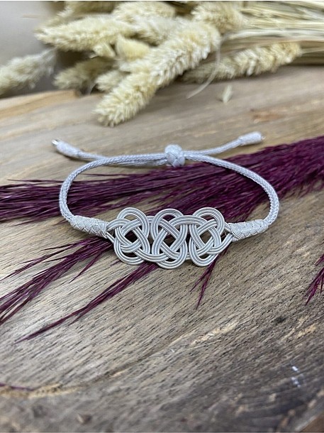 Üç Şems Gümüş Kazaziye Bileklik