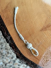 Unisex Hardal Taşlı Kısa Püskül