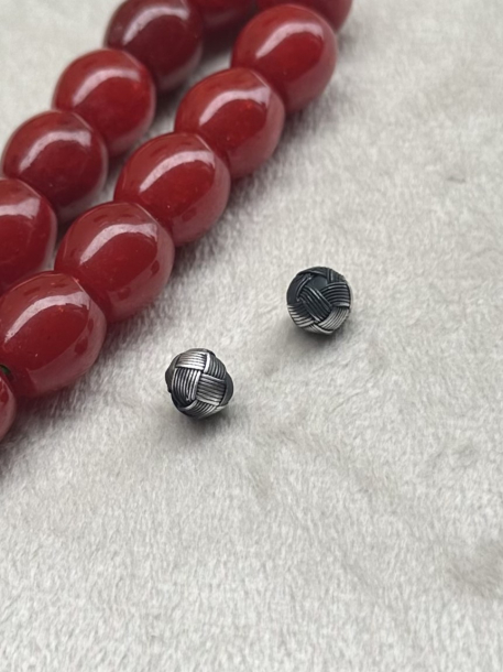 Gümüş Kazaziye Örme Küçük Top 6x7mm 