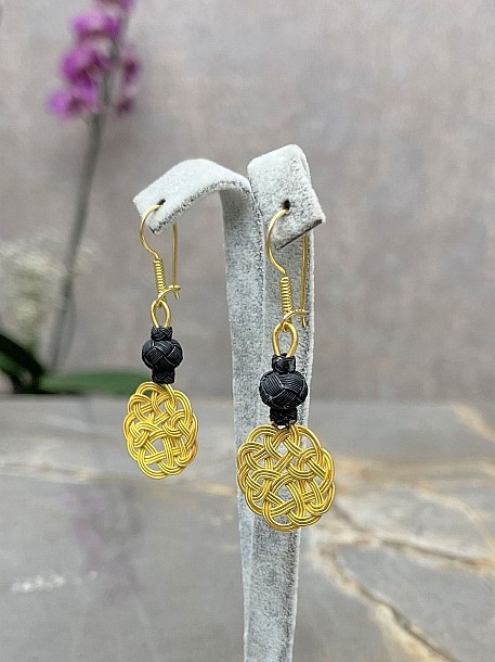 Gümüş Kazaziye Aşk Düğümü Kolye Küpe Set - Set010 Hediyelik Özel Koleksiyon