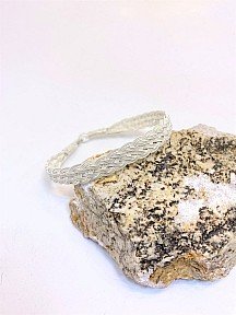 Kazaziye Bileklik 999 Ayar Gümüş – El Yapımı Örgü, Oksitli/Parlak, Kişiye Özel Ölçü, Erkek & Unisex