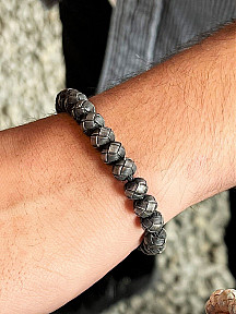 Zarafetin İncisi: Oksitli Gümüş Kazaziye Tesbih ve Bileklik Kombini- Hediyelik Özel Kutusunda